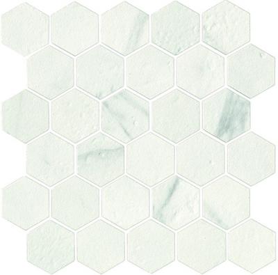 Керамогранит Serenissima 18-006-12 Mosaico Canalgrande Hexagon Idr. 30x30 белый натуральный мозаика
