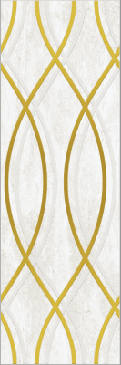 Декоративная плитка Eurotile Ceramica 34 Lia Light 89.5x29.5 серая глазурованная матовая геометрия