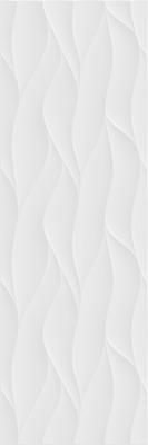 Настенная плитка Creto OBO30W2931LC Brilliant White 90x30 белая глянцевая / glossy волнистая