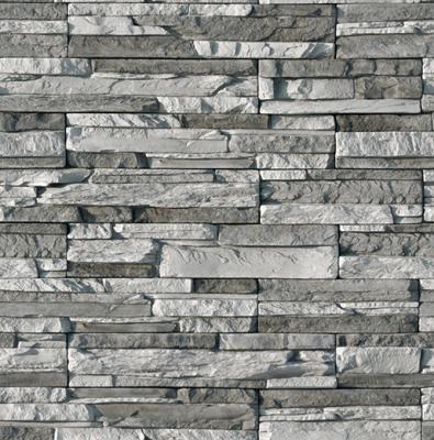 Камень искусственный White Hills 102-80 Кросс Фелл 20x10 / 30x10 / 50x10 серый рельефный / матовый