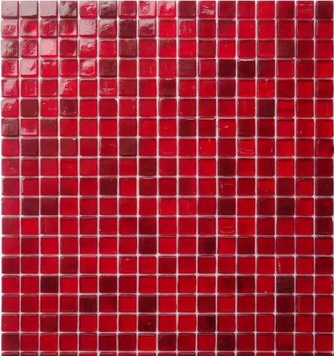 Мозаика Rose Mosaic SJ199 Galaxy 32.7x32.7 красная глянцевая, чип 15x15 квадратный