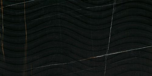 Керамогранит Italgraniti MB04BAO Sahara Noir Onda 60x120 черный матовый под мрамор