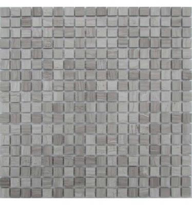 Мозаика FK Marble 30065 Classic Mosaic White Wooden 15-4P 30.5x30.5 серая полированная