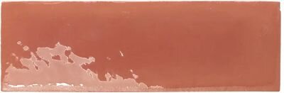 Керамогранит WOW 129062 Rebels Terracotta Gloss 5x15 коричневый глянцевый моноколор