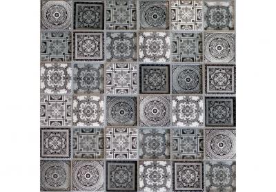 Мозаика Orro mosaic CARPET GRAY 30x30 серая глянцевая-матовая, чип 48x48 квадратный