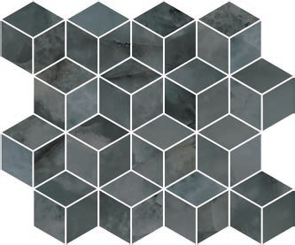 Декор Kerama Marazzi T017\14024 Джардини 45x37.5 серый глянцевый мозаика / под мрамор