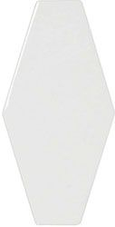Настенная плитка APE Ceramica 07975-0001 Harlequin White 10x20 белая глянцевая моноколор
