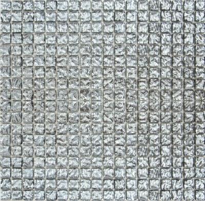 Мозаика Роскошная мозаика МС 628 30х30 моно платиновая/серая/черная глянцевая, чип 15х15 квадратный