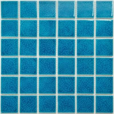 Мозаика NSmosaic PORCELAIN PW4848-25 306х306 синяя глянцевая