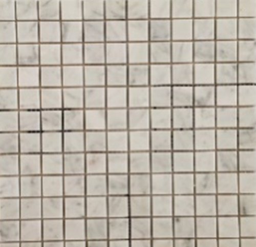 Мозаика Marble Mosaic Square 23x23 Carrara White Mat 30x30 белая матовая под камень, чип 23x23 квадратный