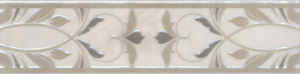 Бордюр Kerama Marazzi AR141\11101R Вирджилиано 30x7.2 серый глянцевый под мрамор