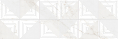 Декоративная плитка Laparet х9999281975 Century 75x25 белая глазурованная матовая под мозаику