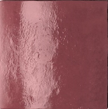 Настенная плитка Equipe 24457 Artisan Burgundy 13.2x13.2 бордовая глянцевая моноколор