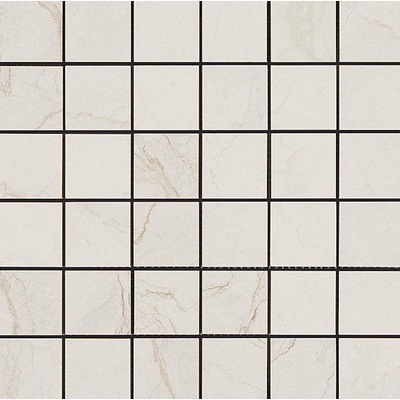Мозаика Ava La Fabbrica 196111 Bolgheri Stone Mosaico White Nat Ret 30x30 белая матовая под камень, чип квадратный