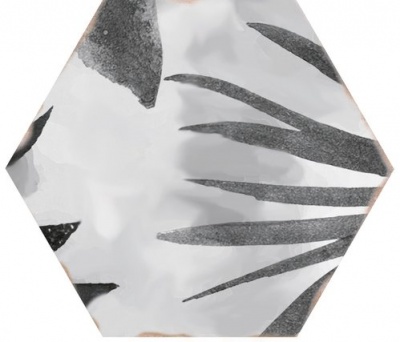 Настенная плитка APE Souk Touareg Grey Mix 13.9x16 серая глазурованная матовая флористика