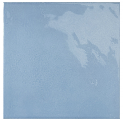 Настенная плитка Equipe 25625 Village Azure Blue 13.2x13.2 голубая глянцевая моноколор