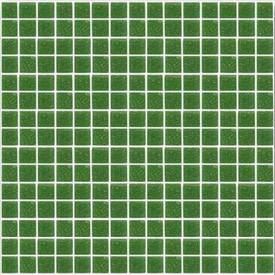 Мозаика ROSE MOSAIC A25 Matrix color 2 (размер чипа 10x10 мм) 31.8x31.8 зеленая глянцевая моноколор