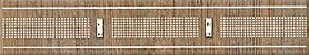 Бордюр Azori 581221109 Оригами Табакко "Прагматика" 5x27.8 коричневый глазурованный матовый под дерево