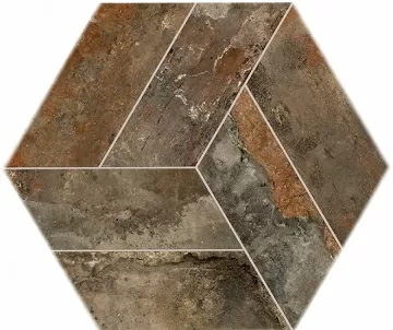 Керамогранит Monopole MNP000004 Basalt Mud 20x24 коричневый натуральный под камень