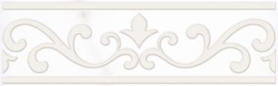 Бордюр Kerama Marazzi STG\A89\7108T Сари 20x6.3 белый  с орнаментом
