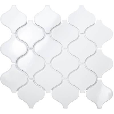 Мозаика Star Mosaic DA40015/DL1001 / С0003123 Latern White Glossy 24.6х28 белая глянцевая моноколор, чип 74x78 мм фигурный