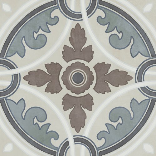 Декор Kerama Marazzi VT\A601\5301 Чементо 20x20 белый матовый с орнаментом / пэчворк