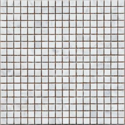 DAO-536-15-8 Carrara мозаика камень винтаж 300х300 чип 15х15 (0,09м)
