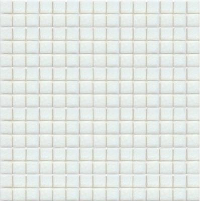Мозаика ROSE MOSAIC A03 Matrix color 1 (размер чипа 10x10 мм) 31.8x31.8 белая глянцевая моноколор