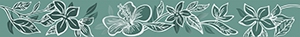 Бордюр Kerlife Elissa Mare Fiore 50.5x6.2 зеленый глянцевый