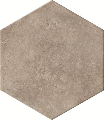 Керамогранит CIR Ceramiche Esagona Royal Street 24x27.70 коричневый глазурованный матовый под бетон