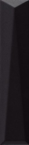Настенная плитка Ava La Fabbrica 192092 Up Lingotto Black  Glossy 5x25 черная глянцевая моноколор выпуклая