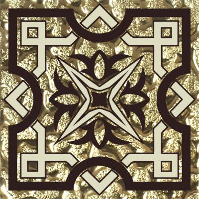 Напольная вставка Роскошная мозаика ВВ 13 8x8 Кассиопея золотая стеклянная
