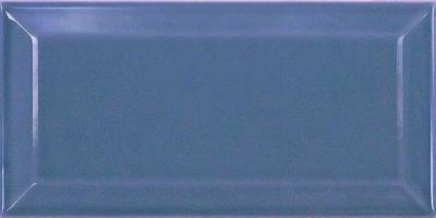 Настенная плитка Equipe 21289 Metro Blue 7,5x15 синяя лаппатированная моноколор