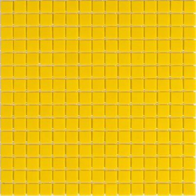 Мозаика ROSE MOSAIC A91 Matrix color 3 (размер чипа 10x10 мм) 31.8x31.8 желтая глянцевая моноколор