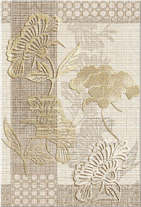 Декоративная плитка Azori 582902002 Сатти Флоу 40.5x27.8 глазурованная матовая 
