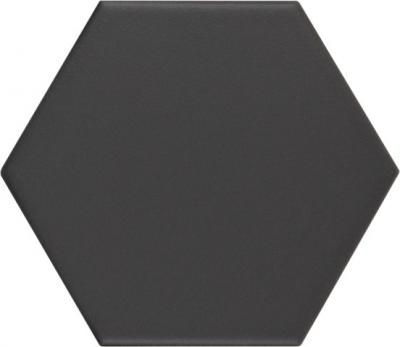 Керамогранит Equipe 26467 Kromatika Black 10,1х11,6 черный глазурованный матовый моноколор