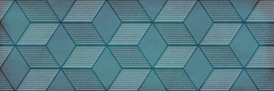 Настенная плитка LASSELSBERGER CERAMICS 1664-0185 Парижанка 20x60 бирюзовый матовый геометрия