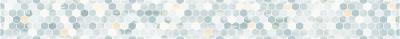 Бордюр ALMA Ceramica BWU60ALS006 Alaris 60x6 голубой / белый глянцевый под мозаику