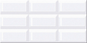 Настенная плитка Azori 503011201 Вог 20.1x40.5 белая глазурованная глянцевая 