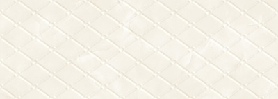 Керамическая плитка Eurotile Ceramica 667 MBR1BN Marbelia Relief 69.5x24.5 бежевая / коричневая глянцевая / рельефная под мрамор