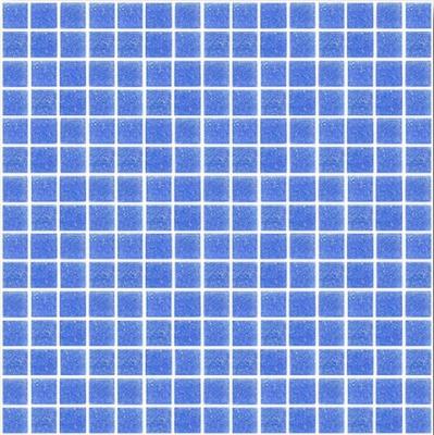 Мозаика ROSE MOSAIC A19 Matrix color 2 (размер чипа 10x10 мм) 31.8x31.8 синяя глянцевая моноколор