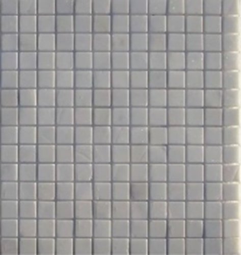 Мозаика Marble Mosaic Square 23x23 Thassos Pol 30x30 серая полированная под камень, чип 23x23 квадратный