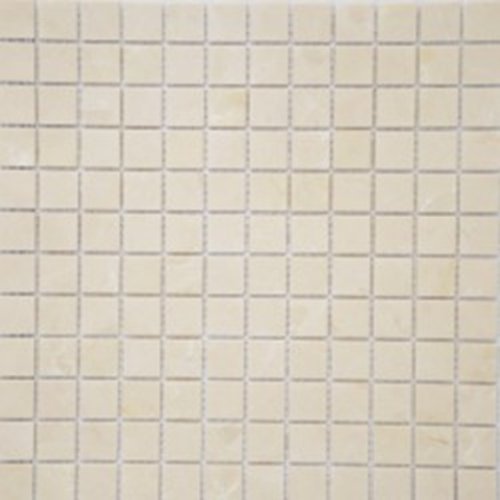 Мозаика Marble Mosaic Square 23x23 Royal Bottichino Mat 30x30 бежевая матовая под камень, чип 23x23 квадратный