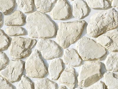Камень искусственный White Hills 605-00 Хантли 11x5 / 28x22.5 / вариативный размер белый рельефный / матовый