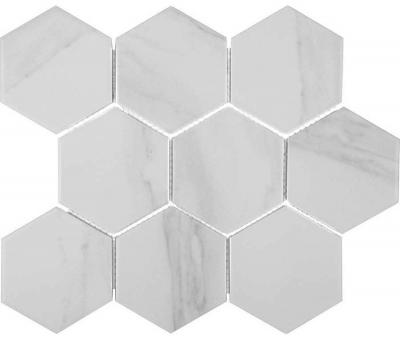 Porcelain Hexagon Carrara 95 мозаика керамическая 29.5x25.8