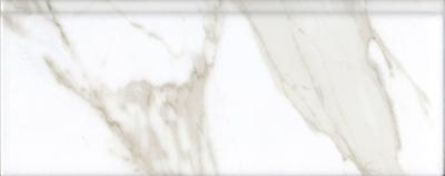 Плинтус Kerama Marazzi FMF007R Алентежу обрезной 30x12 белый матовый под мрамор