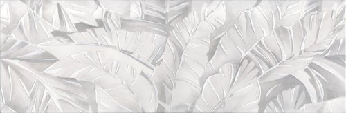 Декоративная плитка Kerama Marazzi VB\A19\13047TR Турнон 30х89.5 (9 мм) белая матовая с листьями