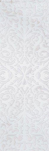 Декор Gracia Ceramica 010301002115 Stazia white decor 01 300х900 белый глянцевый с орнаментом