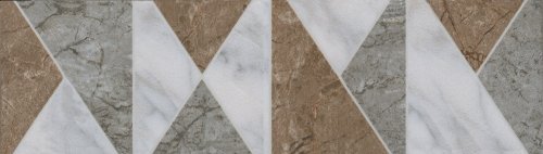 Бордюр Kerama Marazzi OS\A301\880 Каприччо 20x5,7 серый глянцевый под мрамор / орнамент