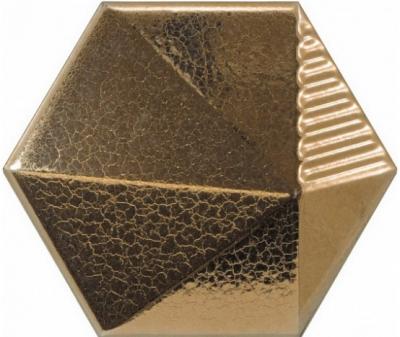 Настенная плитка Equipe 23056 Magical 12.4x10.7 золотая глянцевая 3d узор / моноколор